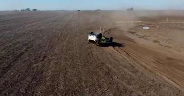 Impactante accidente: volcó, perdió el conocimiento y fue trasladada en helicóptero