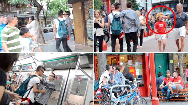 Experimento social: así reaccionan los porteños al ver una pareja gay besándose