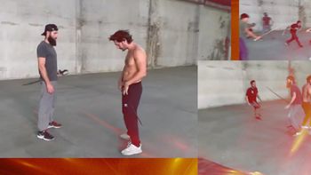 Benjamín Vicuña, entrenando Benjamín Vicuña, entrenando