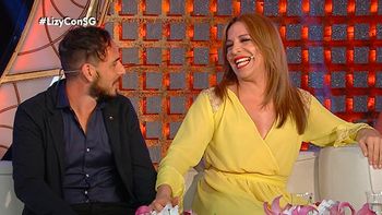 Lizy Tagliani y su novio, en lo de Susana Giménez. Lizy Tagliani y su novio, en lo de Susana Giménez.