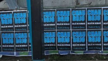 tension en la previa: avellaneda amanecio empapelada con afiches contra rojo tension en la previa: avellaneda amanecio empapelada con afiches contra rojo