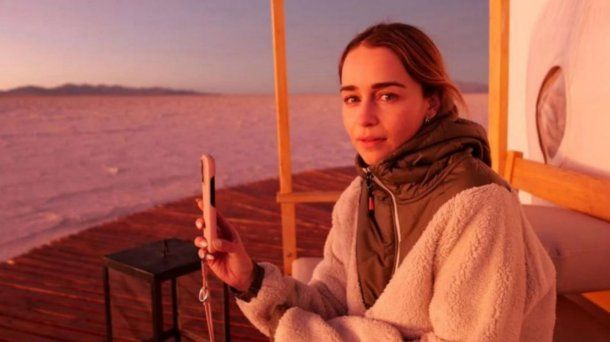 Emilia Clarke, protagonista de Game of Thrones, mostró cómo fueron sus vacaciones en Argentina