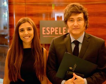 Noel de Castro junto a Javier Milei.