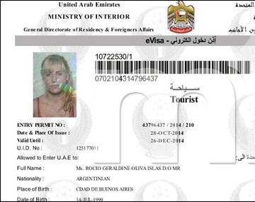 Exclusivo: esta es la visa con la que Rocío Oliva puede viajar a Dubai