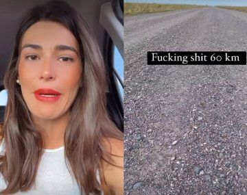 ¿Obsesionada? La turista viral volvió a filmarse mientras maneja y se queja de las rutas argentinas