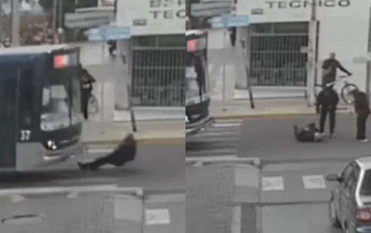 Un jubilado fue atropellado por un colectivo cuando cruzaba por la senda peatonal en Mendoza.