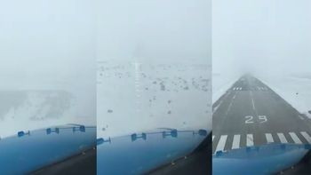 Impresionante aterrizaje en la nieve Impresionante aterrizaje en la nieve