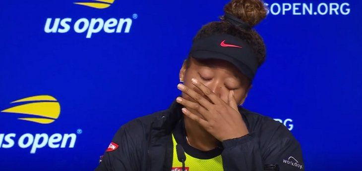 El llanto de Naomi Osaka en la conferencia de prensa tras perder en el US Open