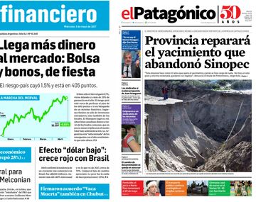 Tapas de diarios del miércoles 3 de mayo de 2017