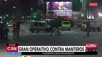 Gran operativo contra los manteros en C5N Gran operativo contra los manteros en C5N
