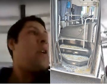 Violento cruce entre un colectivero y un automovilista