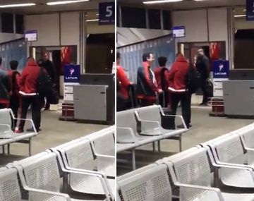 El paraguayo coincidió en el vuelo con los hinchas de River