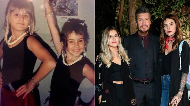 La foto vintage de Cande y Micaela Tinelli, y el mensaje de Marcelo