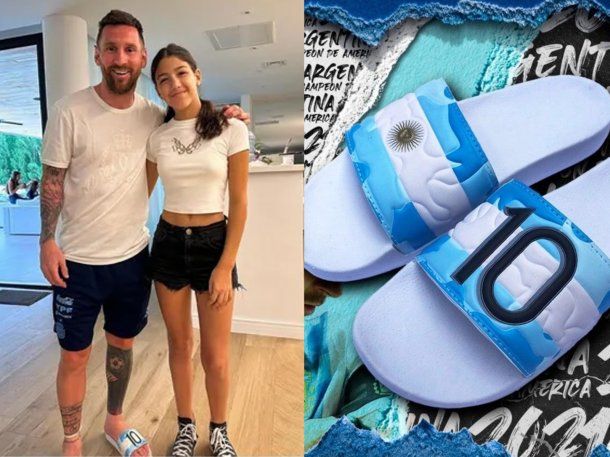 Soy Leo: a Messi le encantaron sus ojotas y su emprendimiento es furor