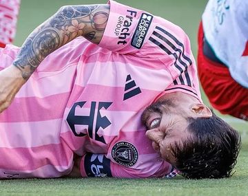 Lionel Messi lesionado.