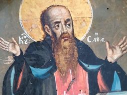 San Sabas fue reconocido cpmo jefe de todos los monjes de Tierra Santa. San Sabas fue reconocido cpmo jefe de todos los monjes de Tierra Santa.