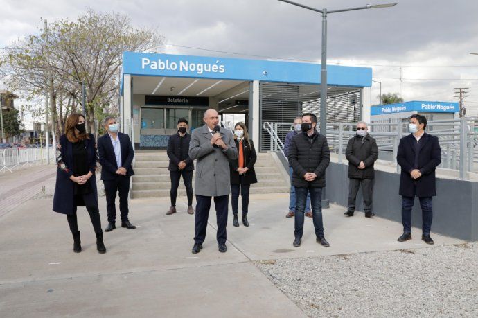 Alexis Guerrera al inaugurar la estación Pablo Nogués: En pandemia la gestión no se detuvo y reflotamos lo que el gobierno anterior abandonó
