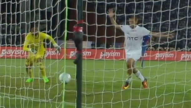 El arquero no se olvidará más de esta jugada