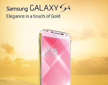 Samsung revoluciona el mundo de celulares con el Galaxy S4 dorado