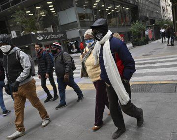 Una nueva masa de aire frío acentuará las bajas temperaturas en casi todo el país hasta el domingo 