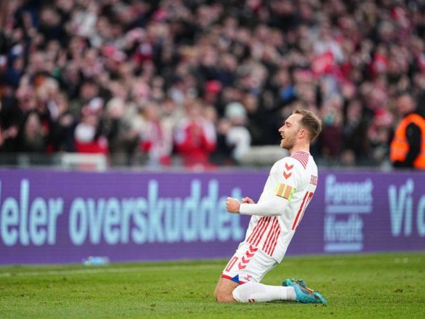 Cristian Eriksen volvió a hacer un gol para Dinamarca