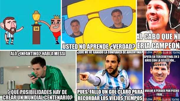 Los crueles memes contra Argentina tras la tercera final consecutiva perdida