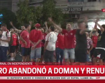 Bronca de los hinchas de Independiente tras la renuncia de Fabián Doman