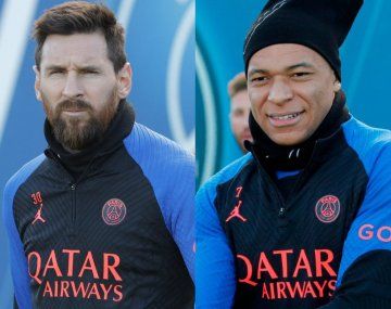 El reencuentro entre Lionel Messi y Kylian Mbappé: el tibio abrazo que se dieron