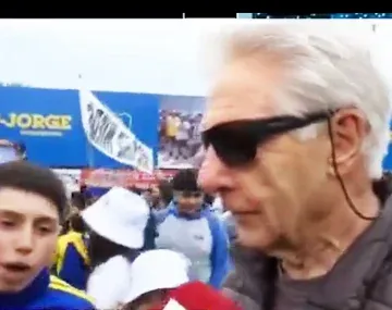 Hincha de San Lorenzo fue al banderazo de Boca y se hizo viral