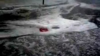 bahia blanca fue golpeada por un temporal de lluvia y granizo