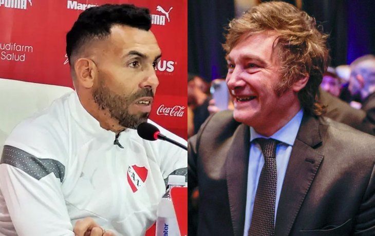 Tevez manifestó su apoyo a Milei