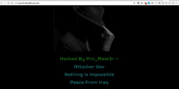 El hacker Pro_Mast3r atacó la página de Donald Trump