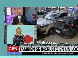 una camioneta choco a tres autos y causo destrozos en villa crespo una camioneta choco a tres autos y causo destrozos en villa crespo