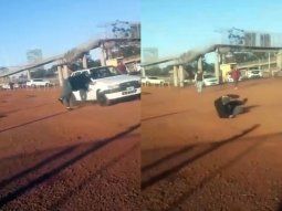 Misiones: un taxista quiso impedir que un chofer de app llevara a un pasajero y fue atropellado