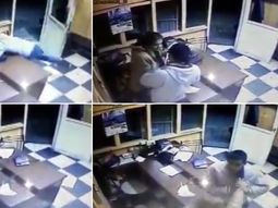 El hecho quedó registrado en las cámaras de seguridad