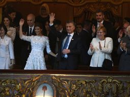Mauricio Macri, emocionado en el Teatro Colón