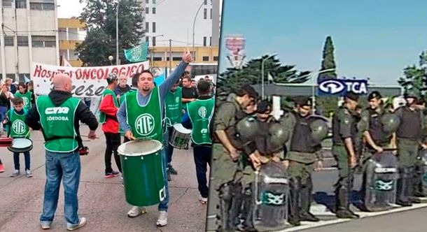Tensión en la Riccheri por protesta de ATE: fuerte operativo de Gendarmería