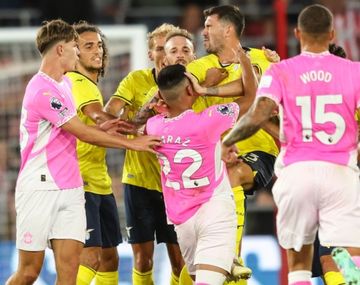 Charly Alcaraz terminó a las piñas en un amistoso con el Southampton