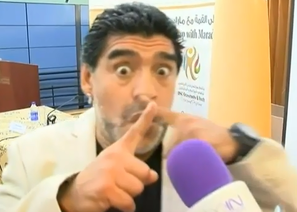 A Maradona le preguntaron si quiere ser presidente de FIFA: así reaccionó