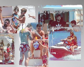 Messi y su familia en Ibiza antes del casamiento.