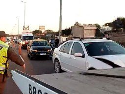 Impresionante choque múltiple en Panamericana: hay siete vehículos involucrados