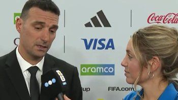 Scaloni habló con Sofi Martínez tras el sorteo del Mundial. Scaloni habló con Sofi Martínez tras el sorteo del Mundial.