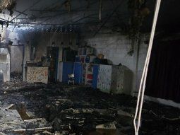 El jardín de infantes quedó totalmente destruido por el incendio El jardín de infantes quedó totalmente destruido por el incendio