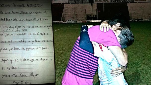 Un nene donó sus ahorros al club del que es hincha: leé su emotiva carta 