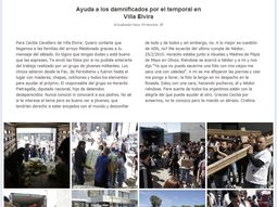 cfk le respondio a una vecina que pidio ayuda por el temporal cfk le respondio a una vecina que pidio ayuda por el temporal