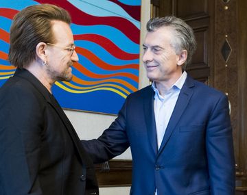 Mauricio Macri recibió a Bono