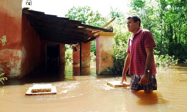 Hay evacuados en la Provincia por las intensas lluvias