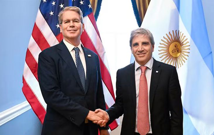 Scott Bessent y Luis Caputo.