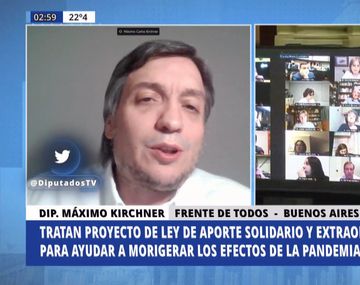 Máximo Kirchner afirmó que el Aporte Solidario servirá para conseguir más vacunas