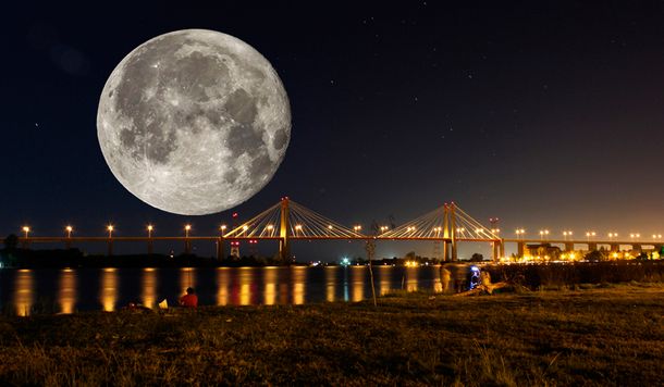 Superluna de nieve: así se la vio en la Argentina